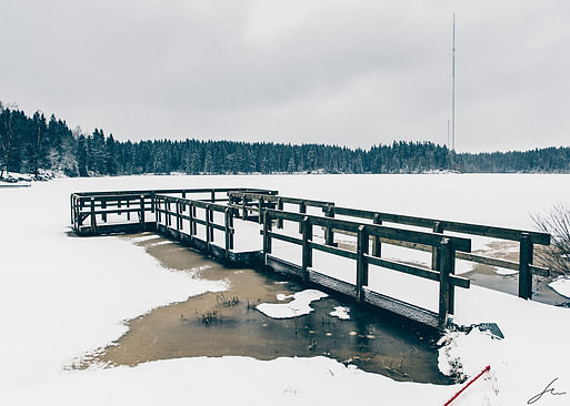 On the top of Skövde's Billingen hill.